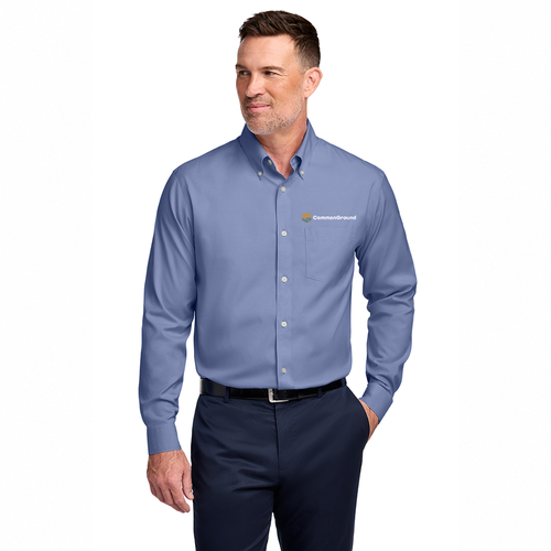 CommonGround - Brooks Brothers Wrinkle-Free Stretch Pinpoint Shirt - TALL image thumbnail