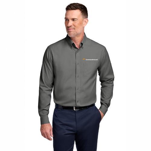 CommonGround - Brooks Brothers Wrinkle-Free Stretch Pinpoint Shirt - TALL image thumbnail