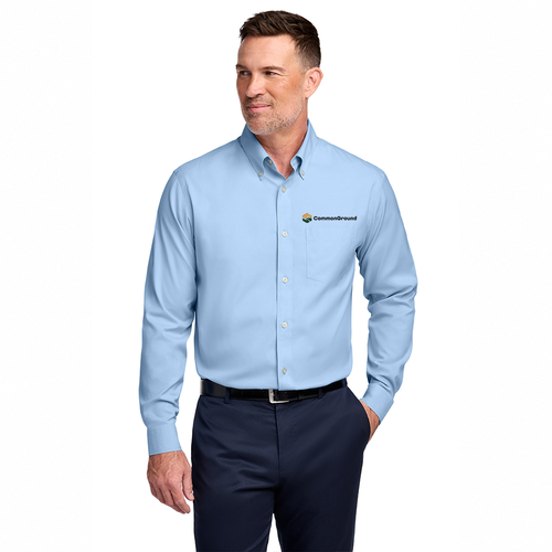 CommonGround - Brooks Brothers Wrinkle-Free Stretch Pinpoint Shirt - TALL image thumbnail