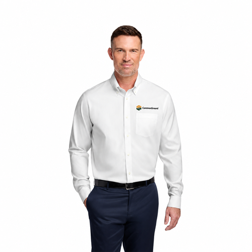 CommonGround - Brooks Brothers Wrinkle-Free Stretch Pinpoint Shirt - TALL image thumbnail