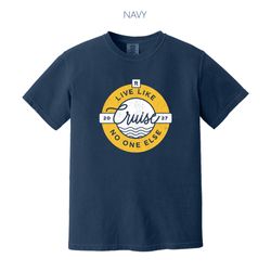 Image of Logo Tee – Front (Full Color, Heavyweight Navy)