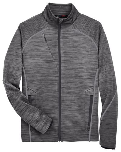 North End Men's Flux Mélange Bonded Fleece Jacket image thumbnail