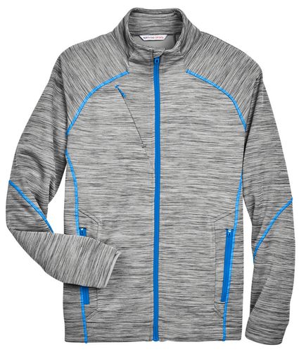 North End Men's Flux Mélange Bonded Fleece Jacket image thumbnail