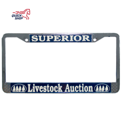 Image of Standard Chrome Metal License Plate Frame - STOCK