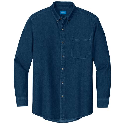 Port & Company® - Long Sleeve Value Denim Shirt image thumbnail