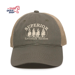 Image of Olive/Tan Heavy Washed Mesh Back - PUB Quick Ship