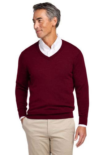 Brooks Brothers Washable Merino V-Neck Sweater BB18410 image thumbnail