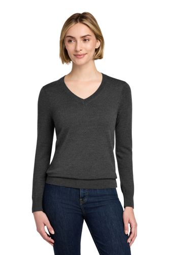 Brooks Brothers Women's Washable Merino V-Neck Sweater BB18411 image thumbnail