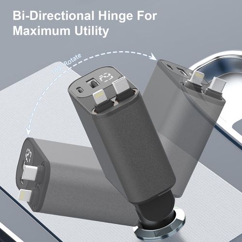 Roadie - 45W Car Charger with Retractable Cable image thumbnail