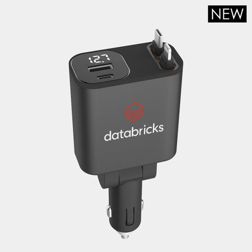 Roadie - 45W Car Charger with Retractable Cable image thumbnail