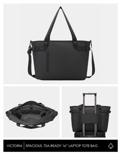 Victoria - Spacious, Secure 16" Laptop Tote Bag image thumbnail