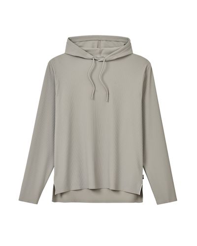 Johnnie-O Men's Hoppin Ribbed Knit Performance Hoodie image thumbnail