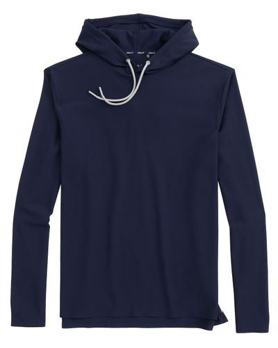 Johnnie-O Men's Hoppin Ribbed Knit Performance Hoodie image thumbnail