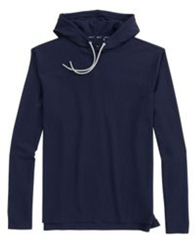 Johnnie-O Men's Hoppin Ribbed Knit Performance Hoodie image thumbnail