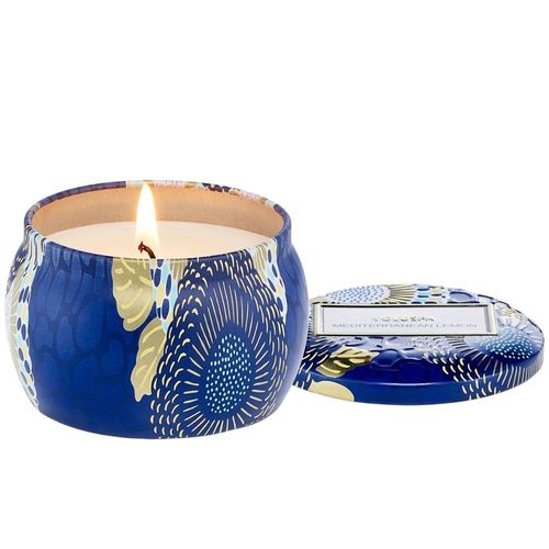 Voluspa Mini Decorative Tin Candle - Mediterranean Lemon image thumbnail