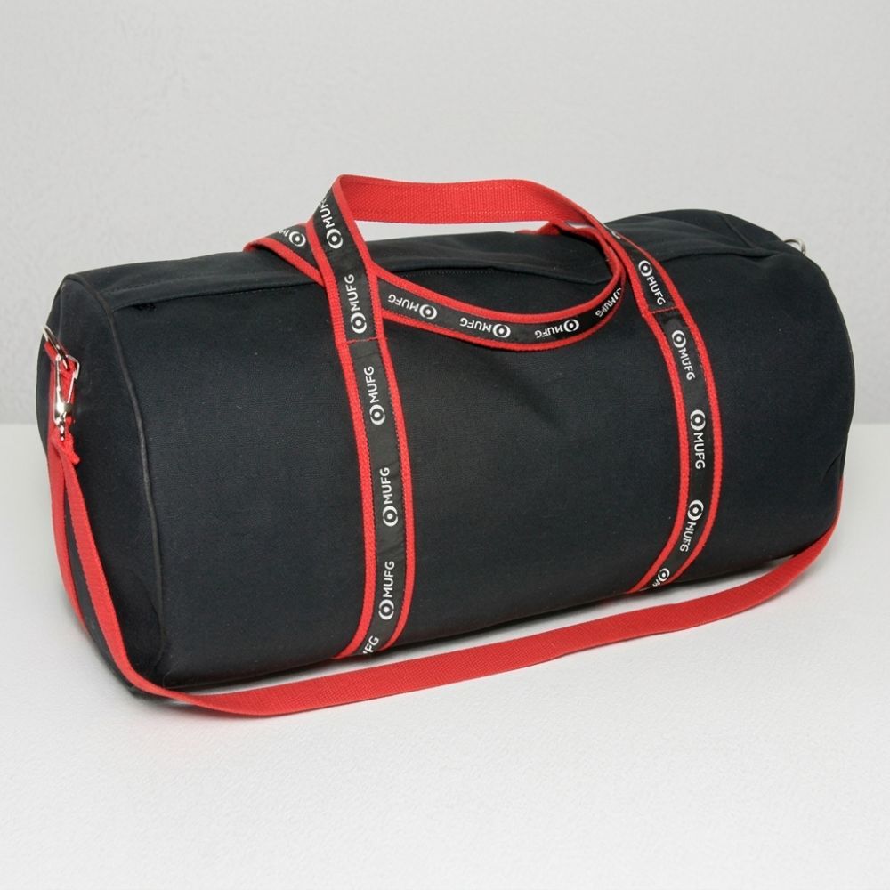 The Original Banker Bag 17" - Black w/Black & White Ribbon primary image