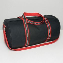 Image of The Original Banker Bag 17" - Black w/Black & White Ribbon