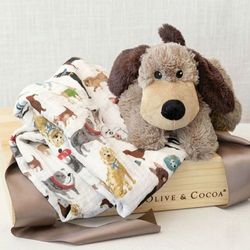Image of Olive & Cocoa Cuddle Dog & Swaddle