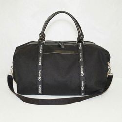 Image of Saddle Bag - Black with Black/White Ribbon
