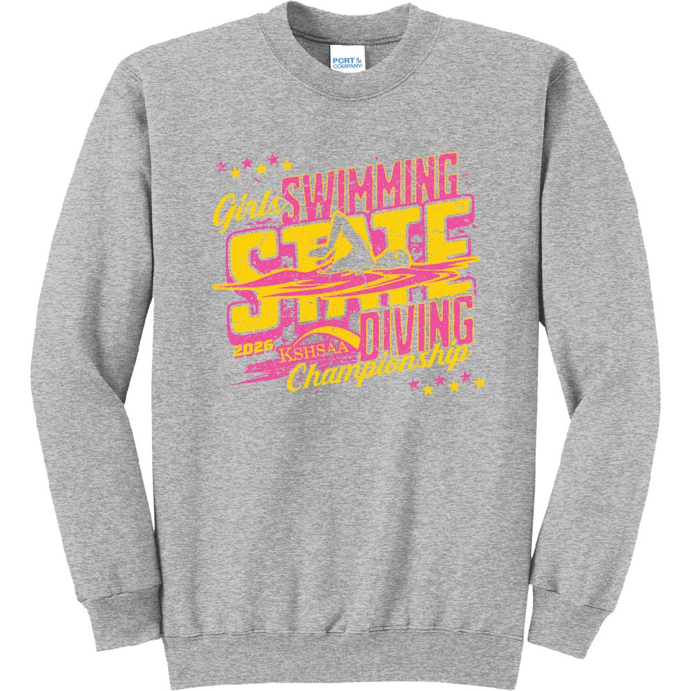 Girls Swimming & Diving 2026 Crewneck Sweatshirt  primary image