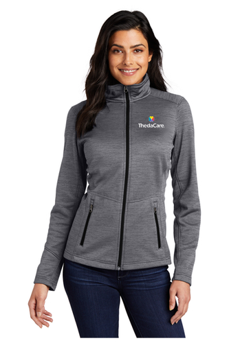 Port Authority Ladies Digi Stripe Fleece Jacket image thumbnail