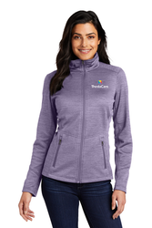 Image of Port Authority Ladies Digi Stripe Fleece Jacket