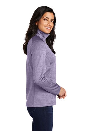Port Authority Ladies Digi Stripe Fleece Jacket image thumbnail