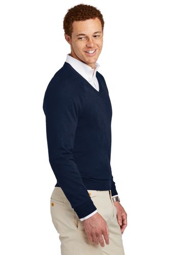 Brooks Brothers Cotton Stretch V-Neck Sweater image thumbnail