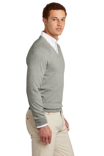 Brooks Brothers Cotton Stretch V-Neck Sweater image thumbnail