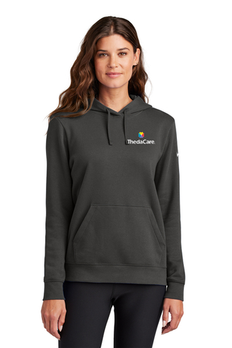 Nike Women's Club Fleece Sleeve Swoosh Pullover Hoodie image thumbnail