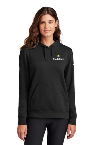 Nike Women's Club Fleece Sleeve Swoosh Pullover Hoodie image thumbnail