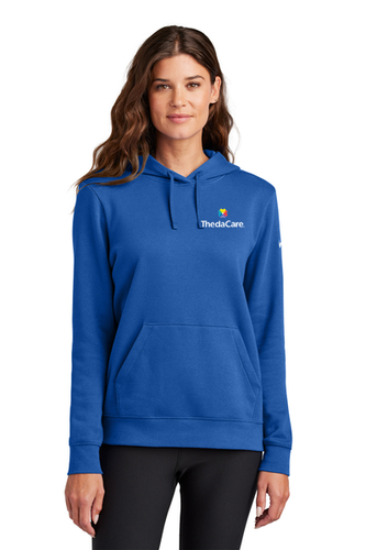 Nike Women's Club Fleece Sleeve Swoosh Pullover Hoodie image thumbnail