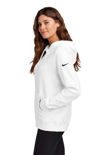 Nike Women's Club Fleece Sleeve Swoosh Pullover Hoodie image thumbnail