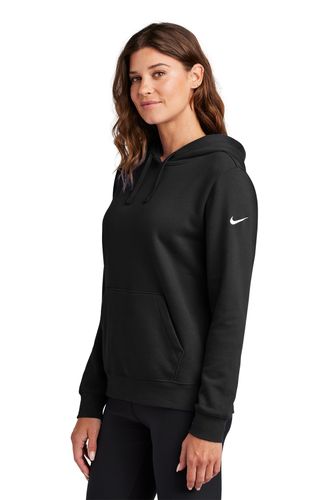 Nike Women's Club Fleece Sleeve Swoosh Pullover Hoodie image thumbnail