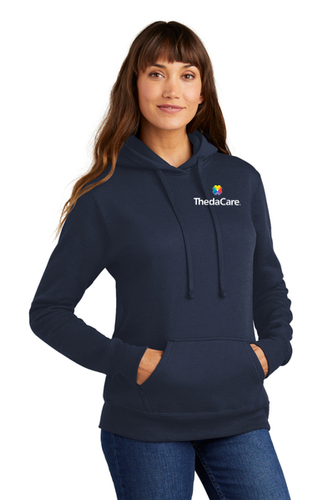 Port & Company Women's Core Fleece Pullover Hooded Sweatshirt image thumbnail