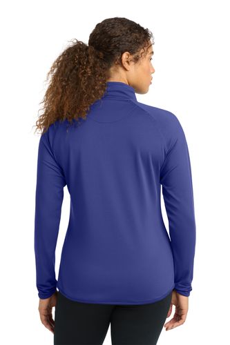 Sport-Tek Ladies Sport-Wick Stretch 1/2-Zip Pullover image thumbnail