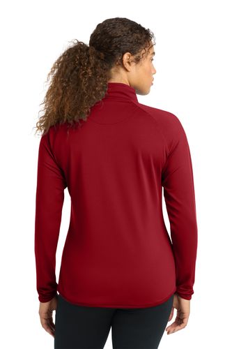 Sport-Tek Ladies Sport-Wick Stretch 1/2-Zip Pullover image thumbnail