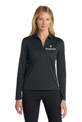 Image of Nike Women's Dri-FIT Micro Pique 2.0 Long Sleeve Polo