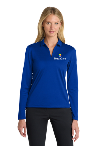 Nike Women's Dri-FIT Micro Pique 2.0 Long Sleeve Polo image thumbnail