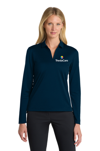 Nike Women's Dri-FIT Micro Pique 2.0 Long Sleeve Polo image thumbnail