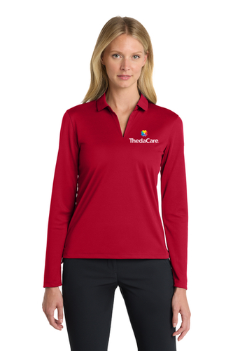Nike Women's Dri-FIT Micro Pique 2.0 Long Sleeve Polo image thumbnail