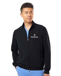 Image of Jaanuu Men's Wolfe Everyday Full-Zip 6-Pocket Scrub Jacket