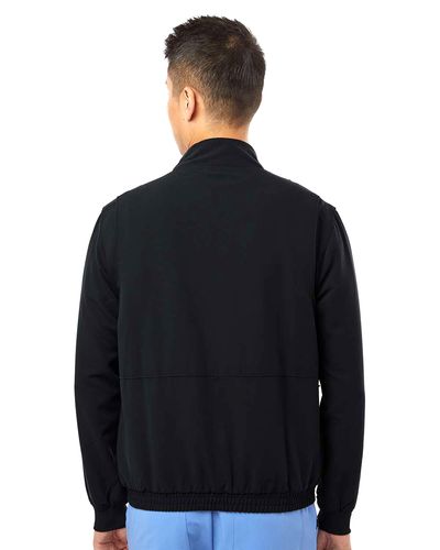 Jaanuu Men's Wolfe Everyday Full-Zip 6-Pocket Scrub Jacket image thumbnail