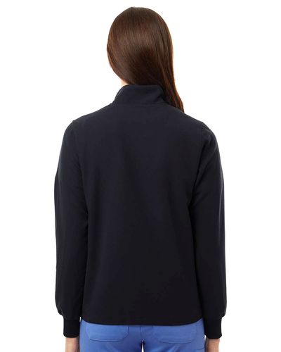 Jaanuu Women's Ceri Essential Full-Zip 6-Pocket Scrub Jacket image thumbnail