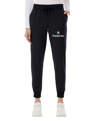 Image of Jaanuu Women's Silex Knit-Waist Scrub Joggers