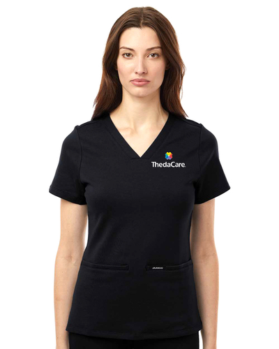 Jaanuu Women's Cesi Ultrasoft Scrub V-Neck Top image thumbnail