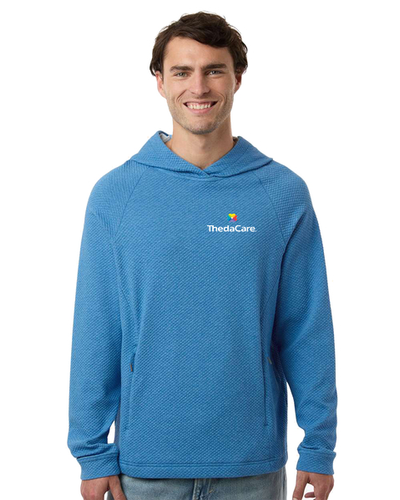 North End Men's Spirit Textured Hooded Pullover image thumbnail