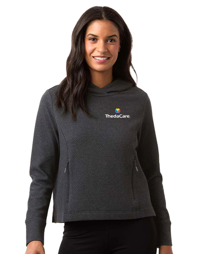 North End Women's Spirit Textured Hooded Pullover image thumbnail