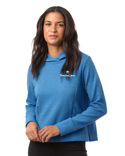 North End Women's Spirit Textured Hooded Pullover image thumbnail