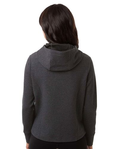 North End Women's Spirit Textured Hooded Pullover image thumbnail